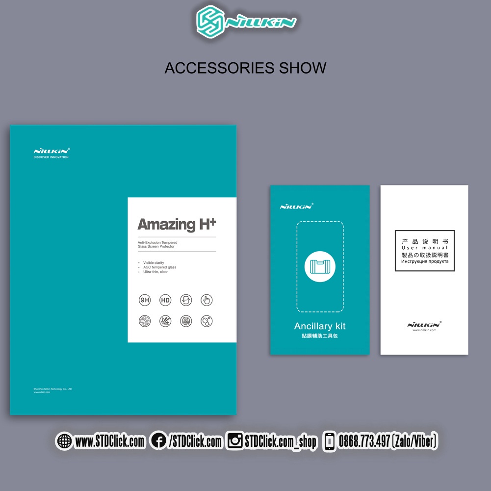 KÍNH CƯỜNG LỰC IPAD 2022 - GEN 10 - 10.9 2022 NILLKIN H+ CHÍNH HÃNG