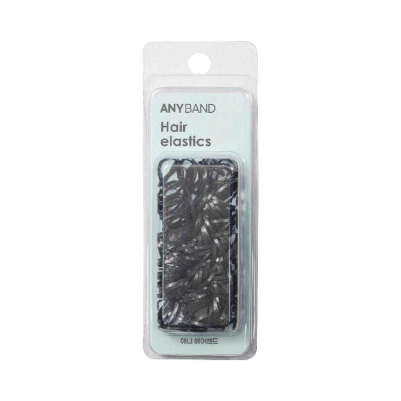 Dây thun buộc tóc ANYBAND Hàn Quốc 2cm 2014-N180 Black (180 sợi/hộp)