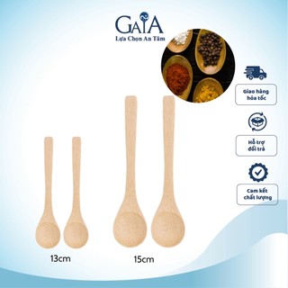 Combo 2 muỗng gỗ nhỏ bằng tre an toàn cho sức khỏe