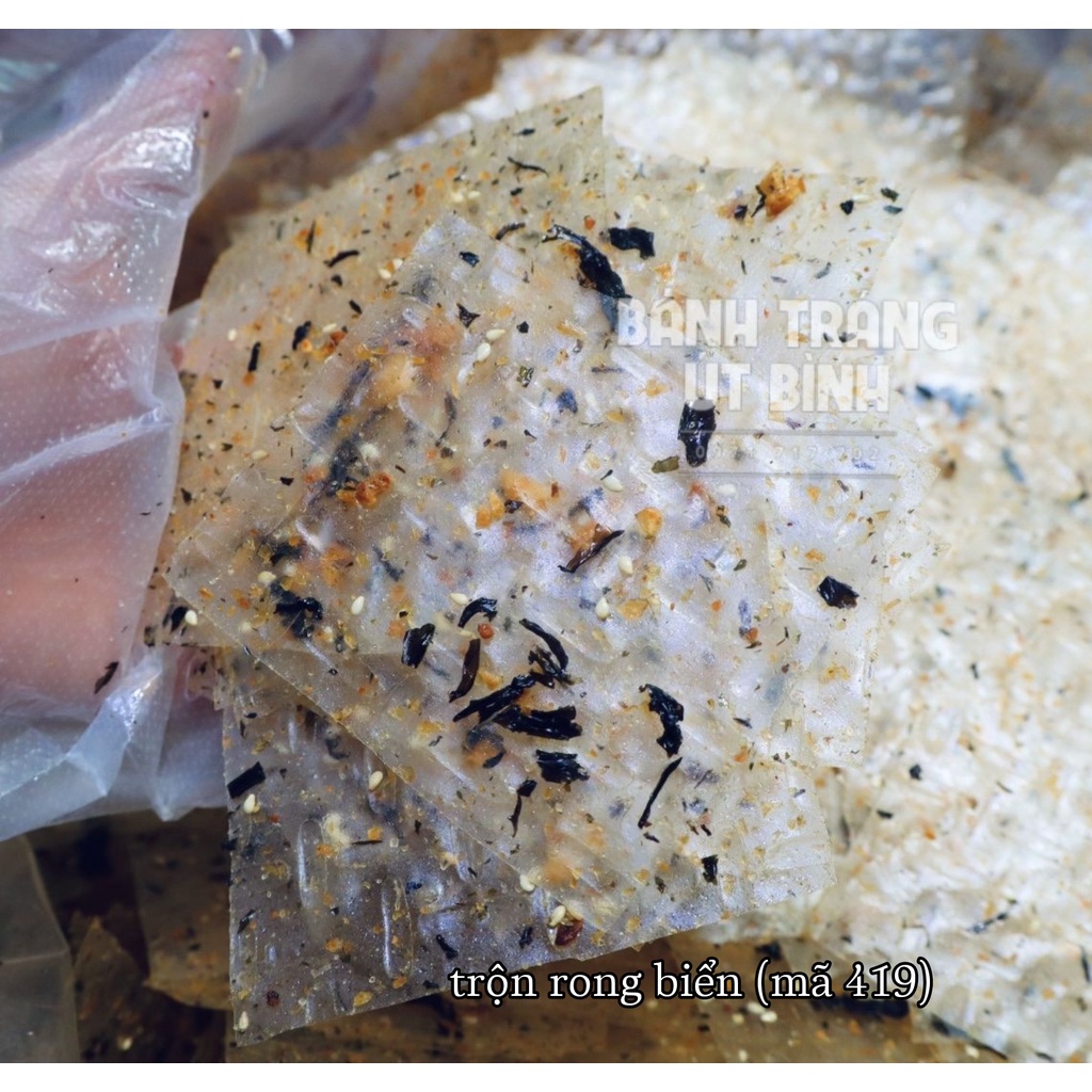 500gr Bánh Tráng Trộn Rong Biển Út Bình
