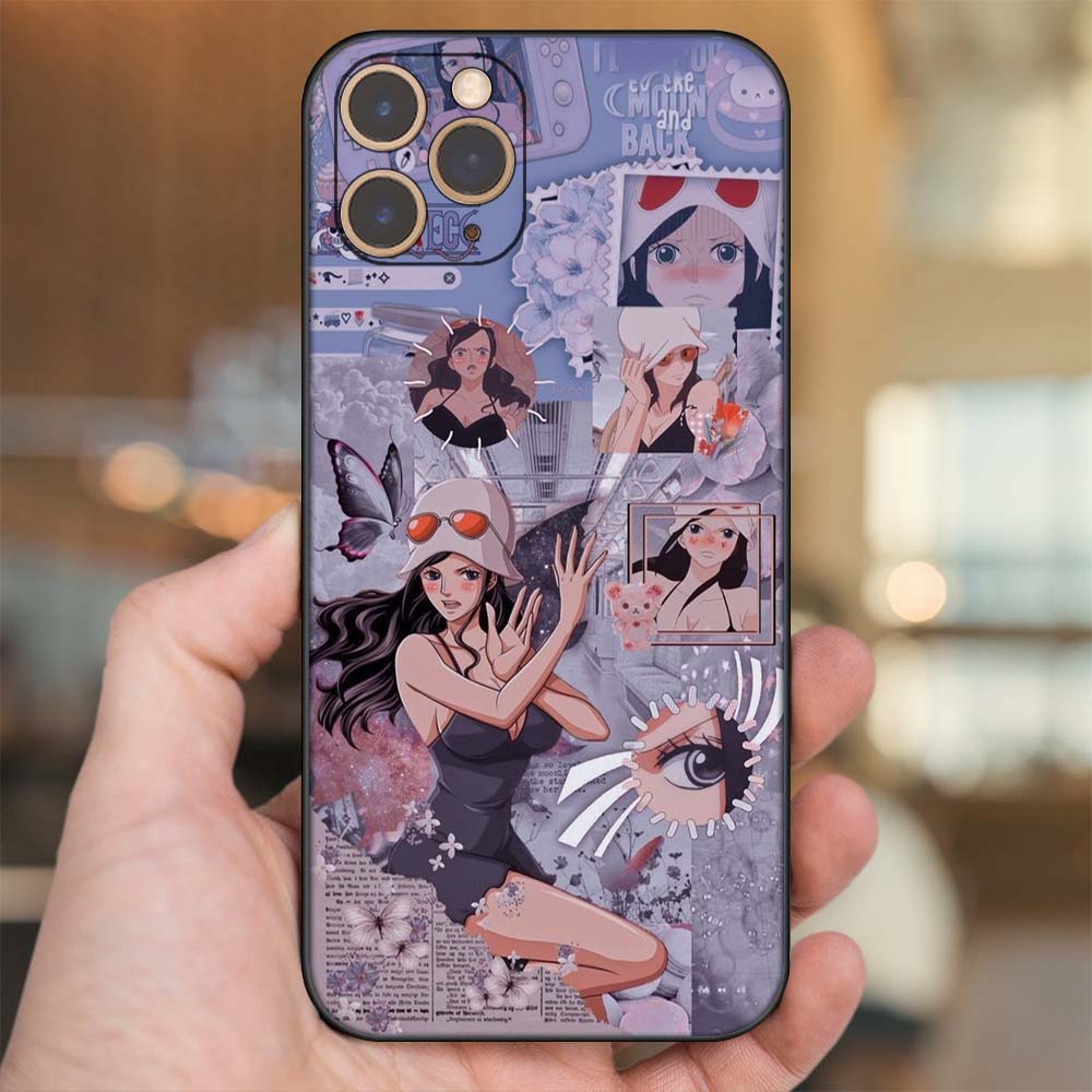 Ốp lưng iPhone 11 Pro dẻo đen cạnh vuông in hình Nico Robin One Piece Đảo Hải Tặc
