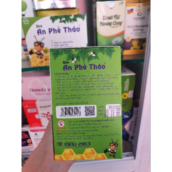 Siro Ho An phế Thảo-Hỗ trợ giảm ho long đàm,nghẹt mũi