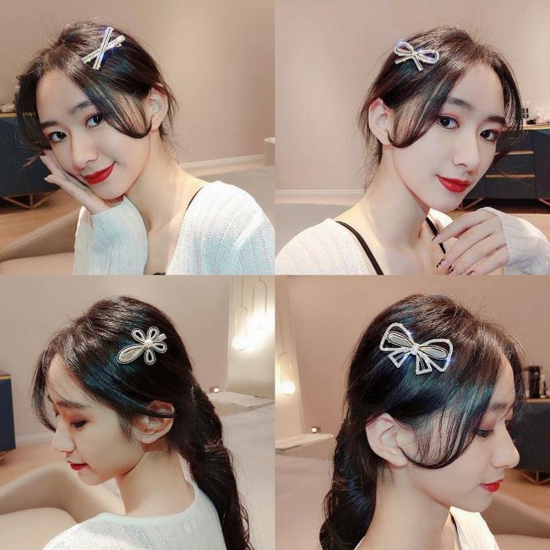 Kẹp Tóc Nữ Nơ Hoa Chéo Siêu Xinh - PK Tkutrang