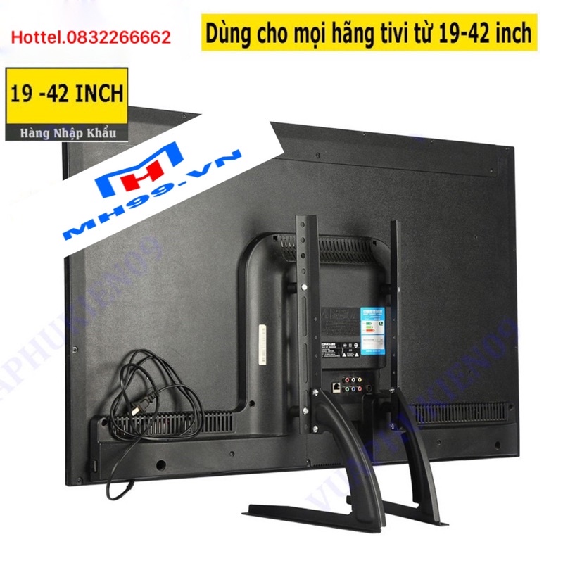 Chân đế tivi để bàn dùng cho mọi hãng tivi từ 42x75 inch - Hàng nhập khẩu