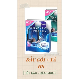 Bộ dầu gội, dầu xả gàu hs nhật bản