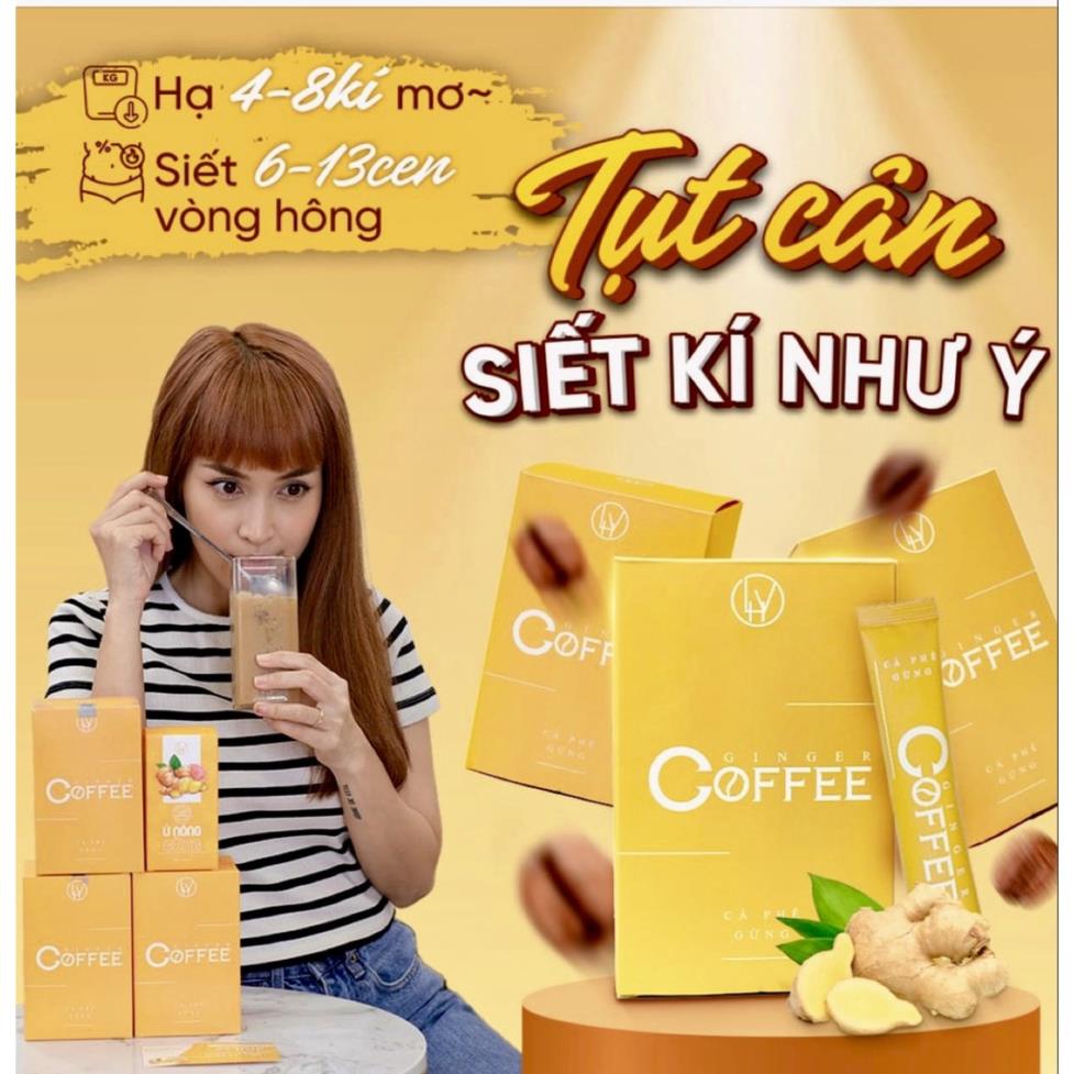 Cà Phê Gừng Giảm Cân - Ginger Coffee Chính Hãng, Giá Gốc, 1 Hộp 20 gói Siêu Giảm Mỡ