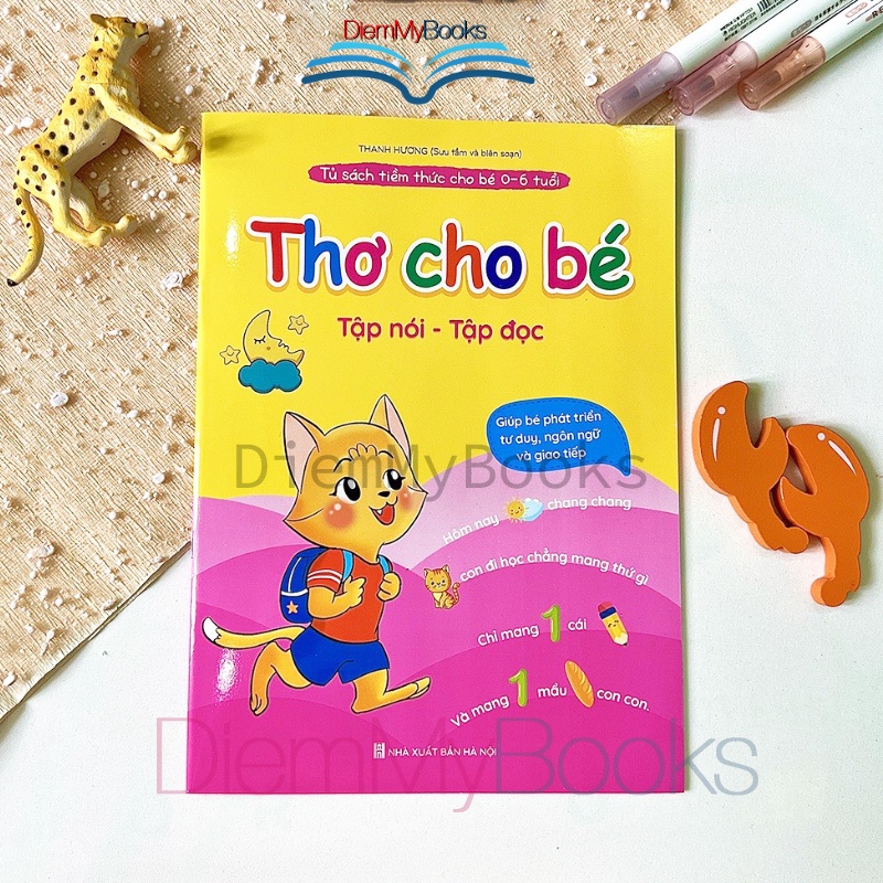 Sách - Tập Nói Tập Đọc - Bộ 4 Quyển - Thơ Truyện Đồng Dao Câu Đố - Giúp Bé Phát Triển Tư Duy Ngôn Ngữ Giao Tiếp Cho Bé
