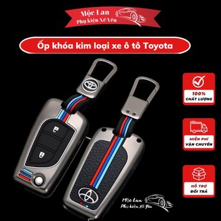 Ốp khóa kim loại Toyota Fortuner, Innova, Altis, Hilux Mẫu Chìa Cơ bảo vệ khóa bằng hợp kim cao cấp