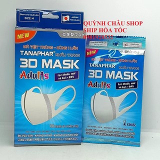 Khẩu trang tanaphar 3d mask size m cho người lớn hộp 10 chiếc