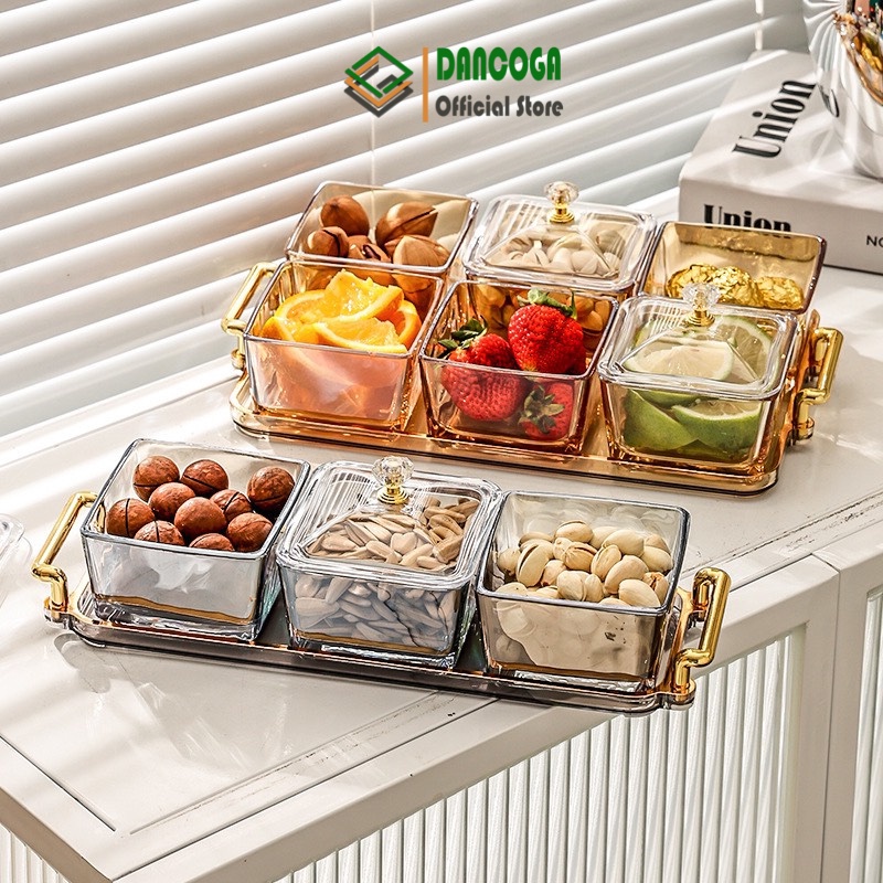 COMBO 6 KHAY MỨT TẾT ✅FREE SHIP✅ KHAY ĐỰNG BÁNH KẸO MẪU MỚI 2023 DANCOGA