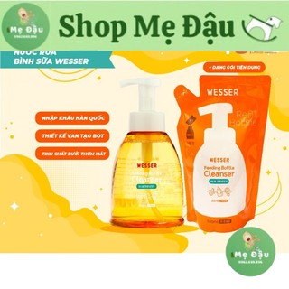 Nước rửa bình sữa Wesser mẫu mới nhất