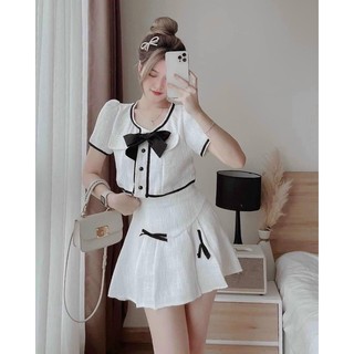 Set dạ 2 nơ - Chitchitstore