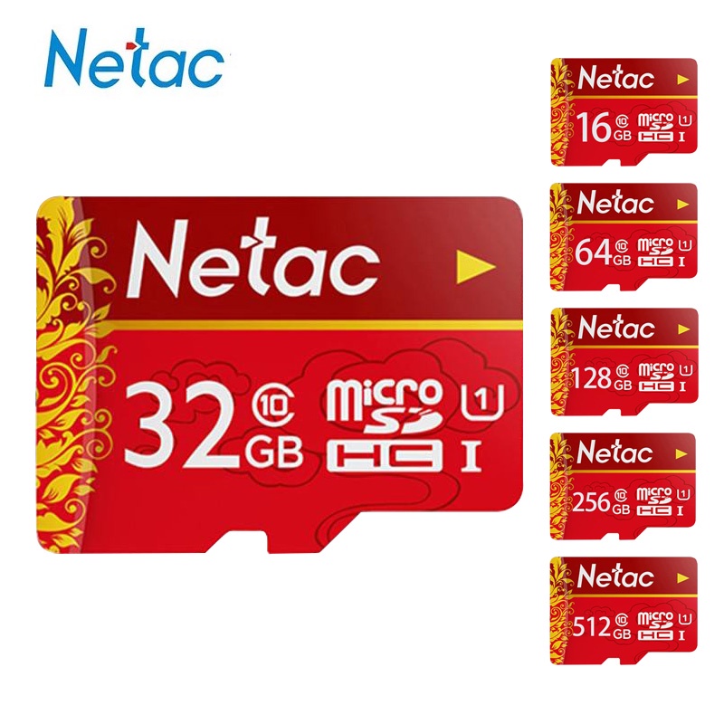 Thẻ Nhớ Netac Micro SD U1 C10 512GB 256GB 128GB TF