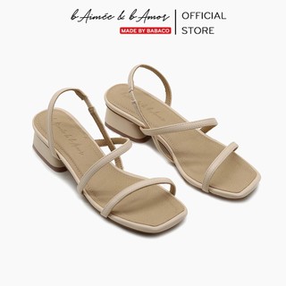Sandal nữ cao gót 3p Casual Cuban Heels quai mảnh gót vuông thời trang bAimée & bAmor - MS1533