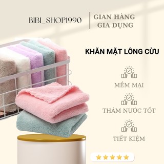 Khăn mặt lông cừu xuất Hàn 30x50cm (KLC35)