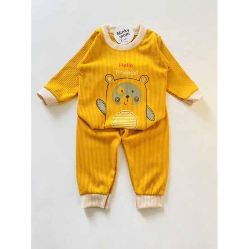 Bộ len tăm gấu hello friend cho bé trai và bé gái