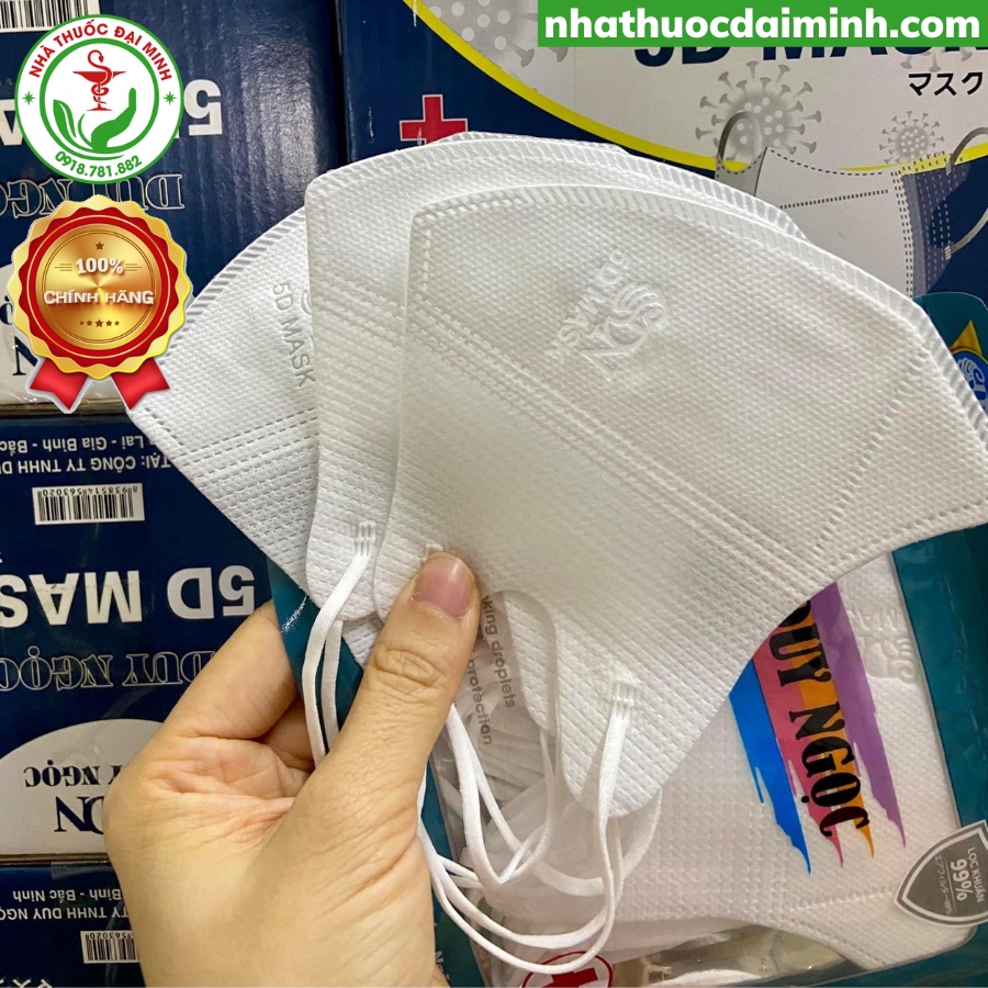 Khẩu Trang 5D Duy Ngọc Thùng 100 Cái
