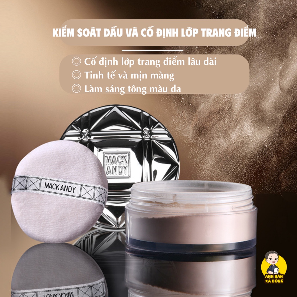 Phấn Phủ Kiềm Dầu MACK ANDY Creamy Lithe Permeate Loose Powder MK037