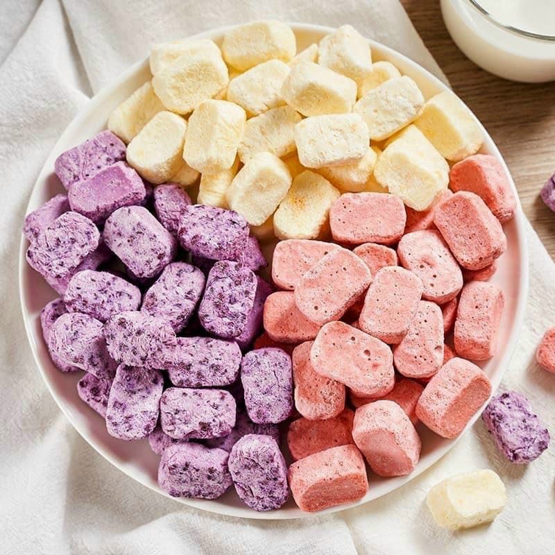 HOT-Một gói sữa chua khô phomai vị trái cây mix đủ vị Firm Hongkong gói 45gam