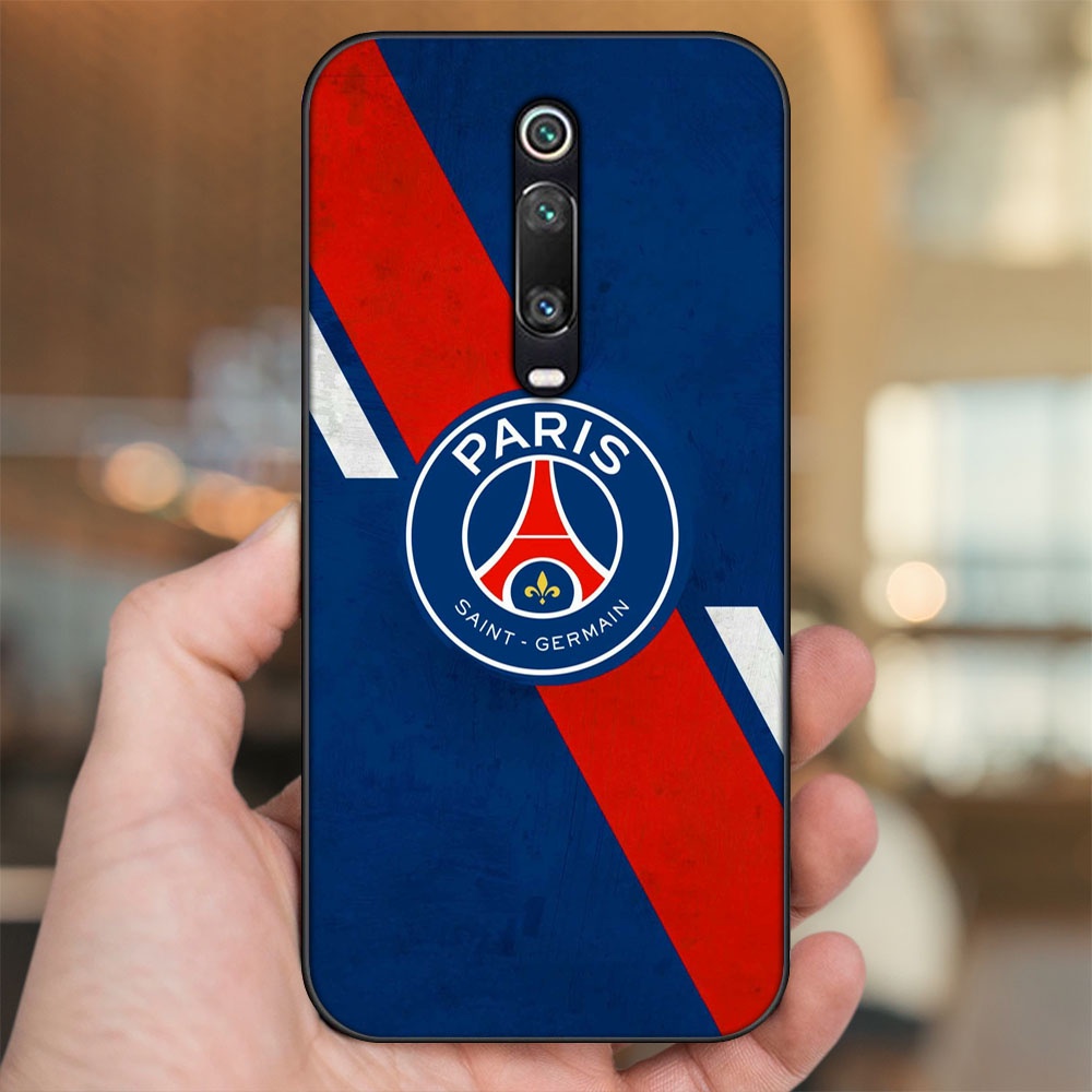 Ốp lưng Xiaomi K20, K20 Pro, Mi 9T viền đen in hình CLB Bóng Đá PSG Paris Saint Germain