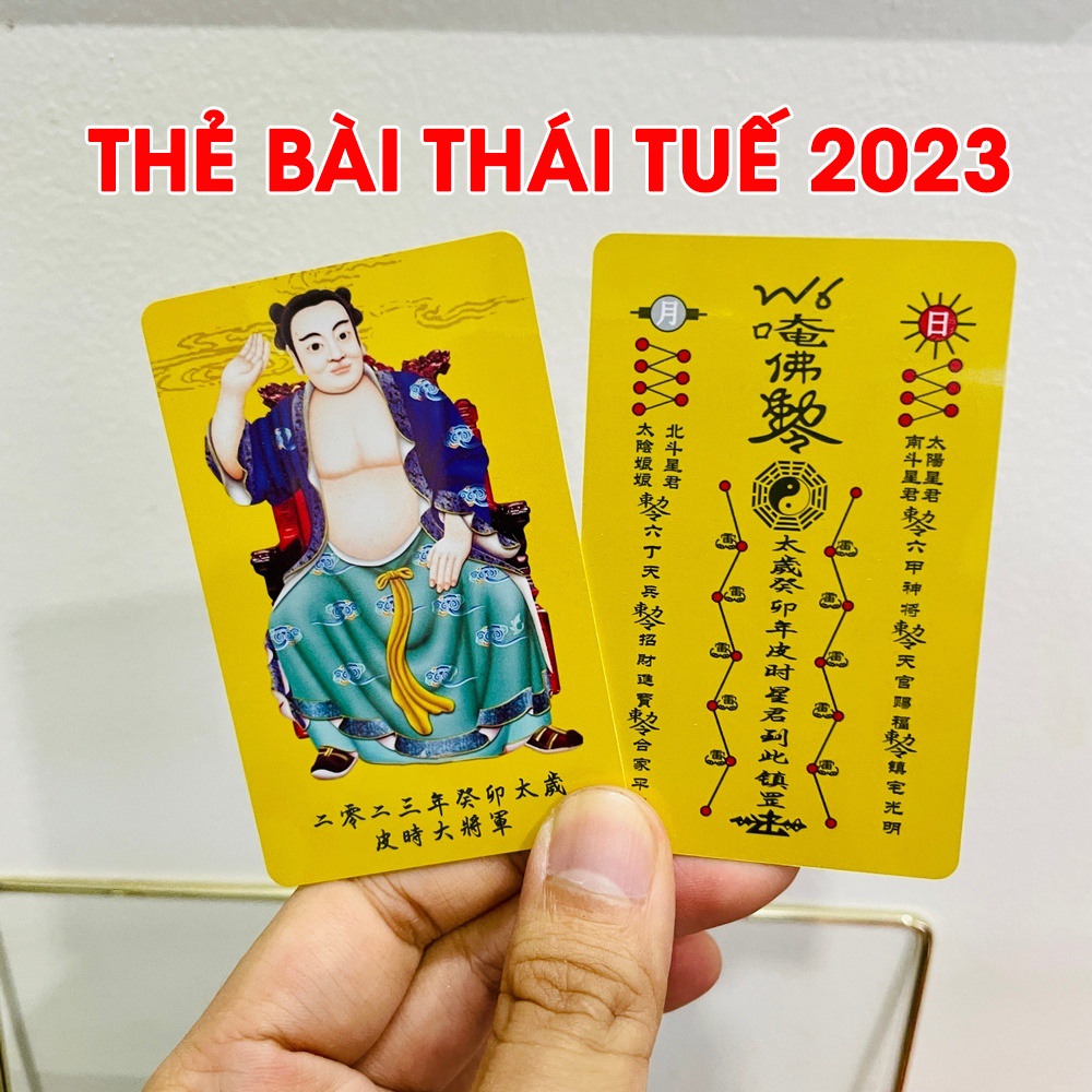 KIM BÀI THÁI TUẾ 2023 CHO 5 TUỔI TÝ - NGỌ - DẬU- MÃO- THÌN [THẺ NHỰA VÀNG]