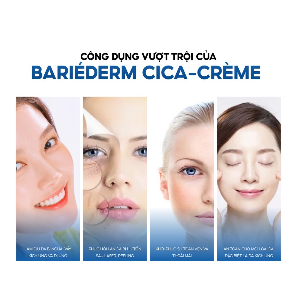 Kem làm dịu, làm lành và phục hồi da tổn thương URIAGE BARIÉDERM CICA-CRÈME 15ml