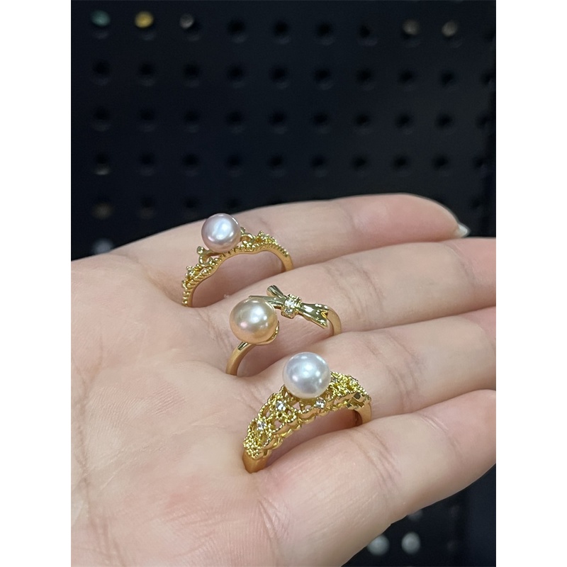 Nhẫn Ngọc Trai Nước Ngọt Tự Nhiên