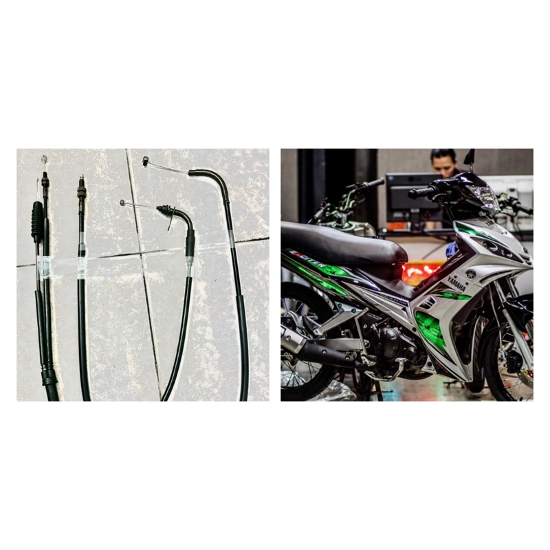 Combo dây côn và dây ga cho exciter 2006-2010, ex nhỏ các đời