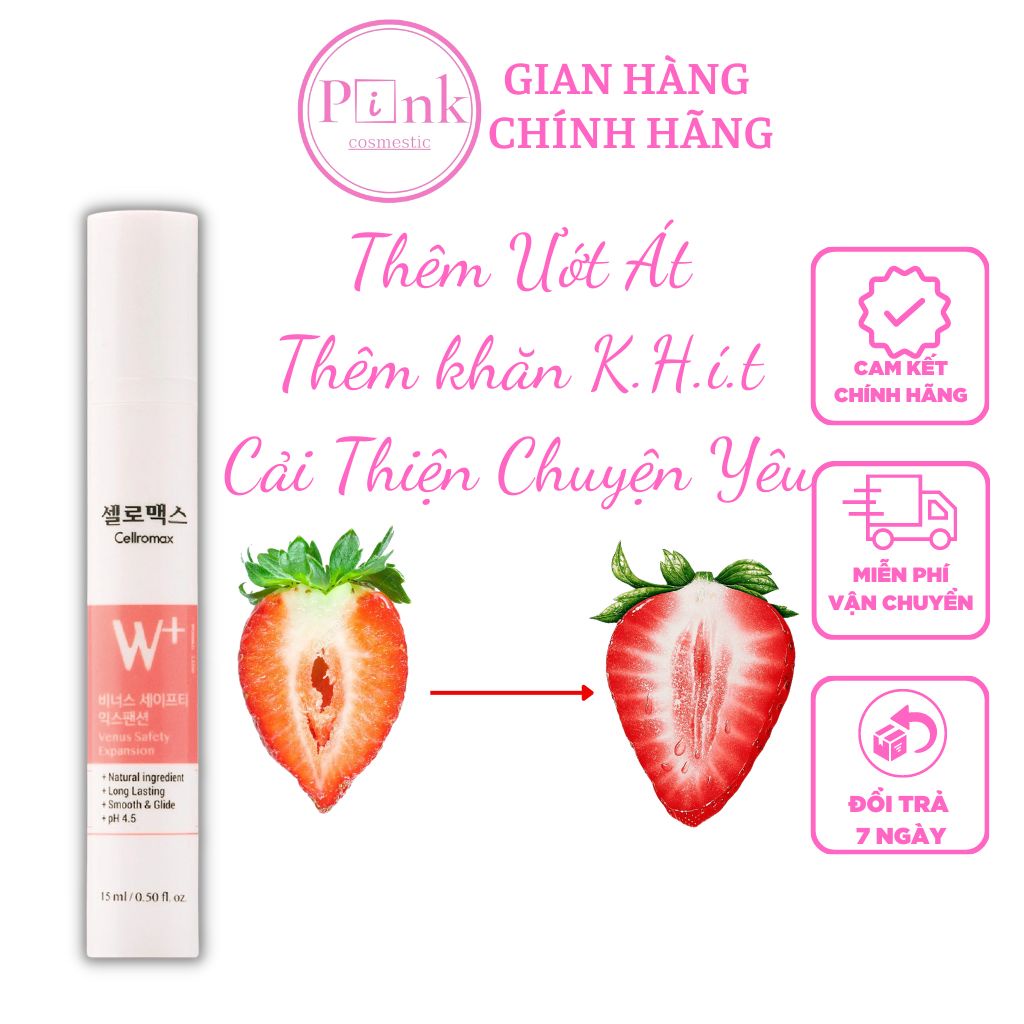 Gel Dưỡng Bikini Venus Safety Expansion 15Ml Giúp Làm Hồng, Khử Mùi, Kháng Khuẩn Cellromax Chính Hãng