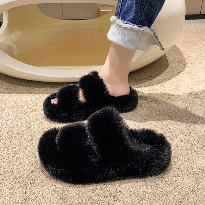 Dép Nữ 2 Quai Lông Xù Siêu Đẹp