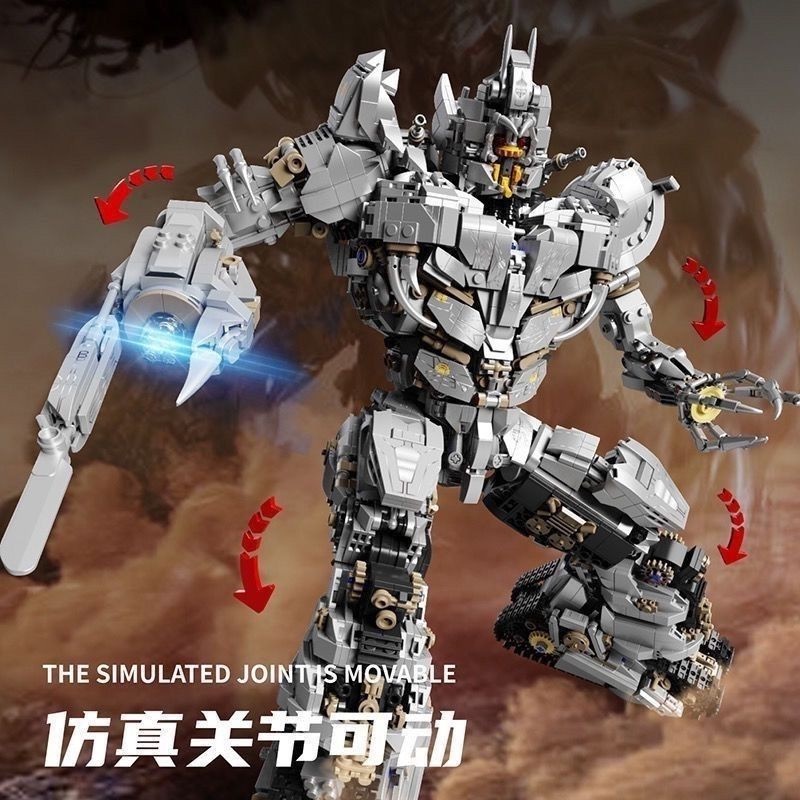 Lắp ráp mô hình 6012 tank mega commander defender justice người máy robot