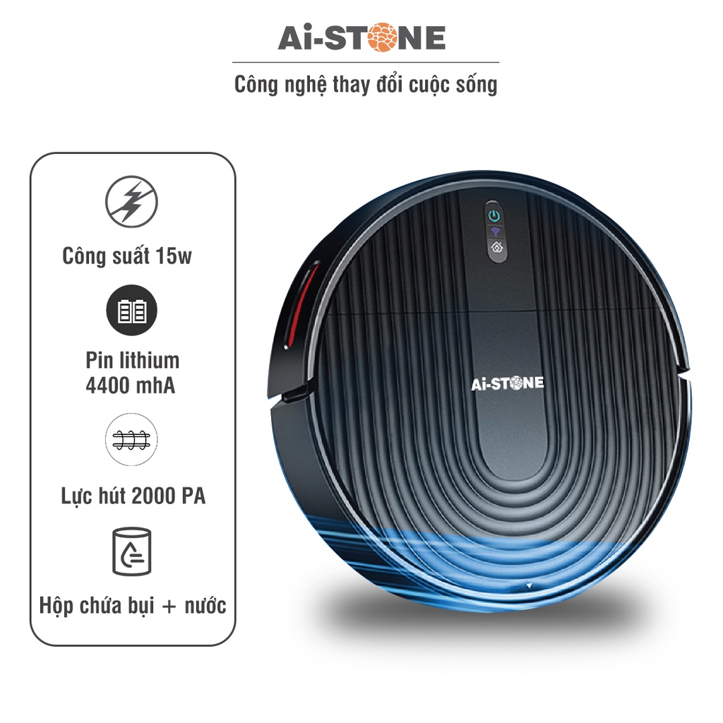 [Mã INBAU300 giảm 10% đơn 250K] Robot hút bụi lau nhà Ai-STONE V31S Thông minh, hiện đại - Bảo hành 12 tháng | BigBuy360 - bigbuy360.vn
