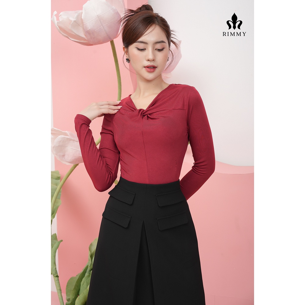 Chân váy đen dáng A dài Verci Skirt RIMMY