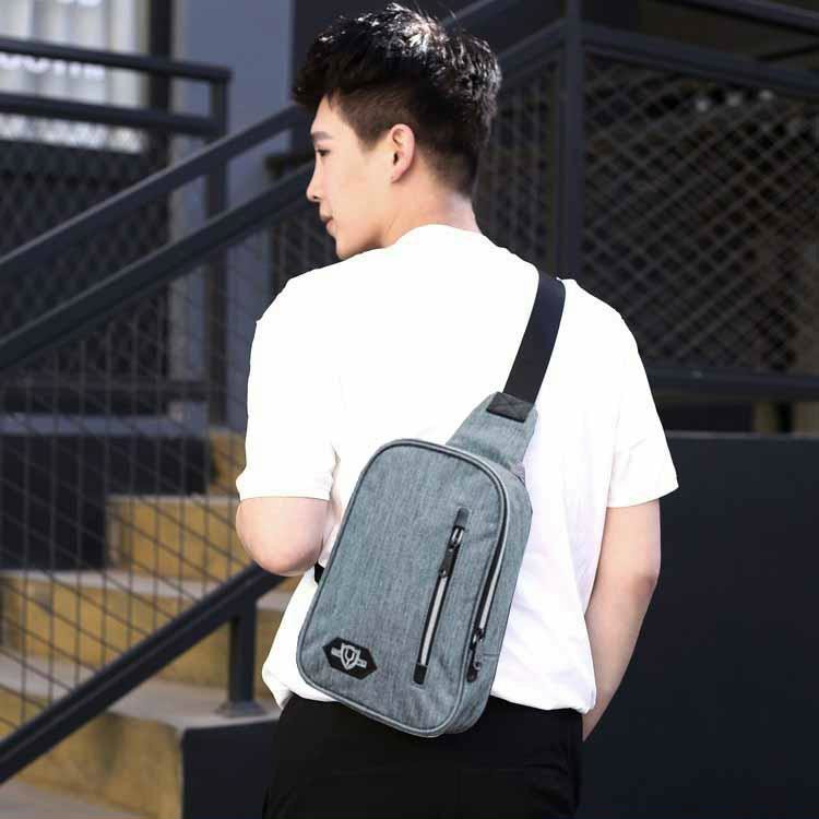 Túi đeo chéo nữ, Túi đeo vai quai da mix xích tag chữ D siêu xinh SL