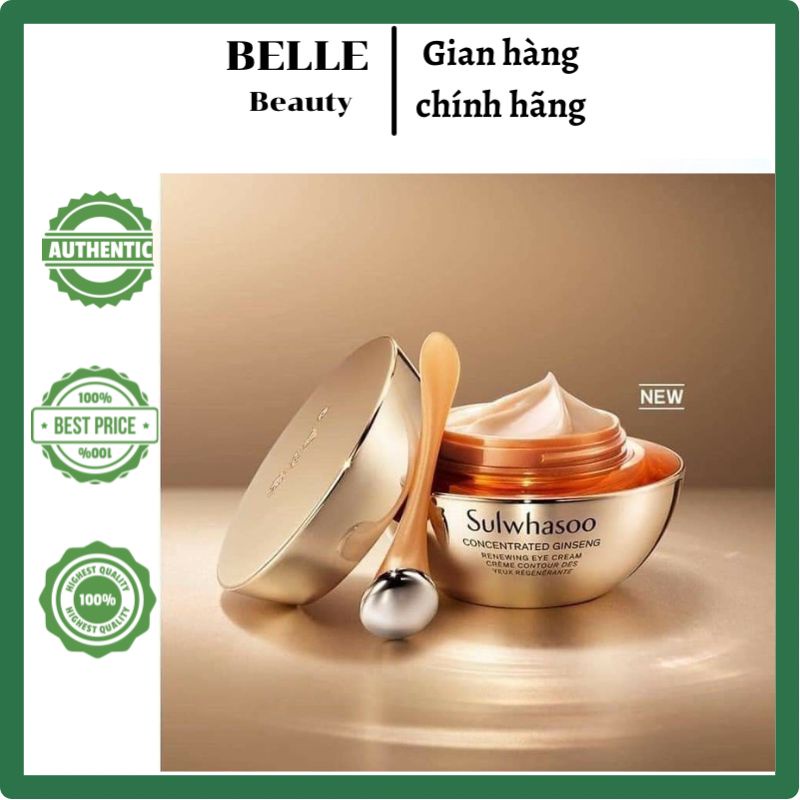 Kem Mắt Nhân Sâm Chống Lão Hóa Cao Cấp Sulwhasoo Dưỡng vùng da mắt căng sáng rạng rỡ