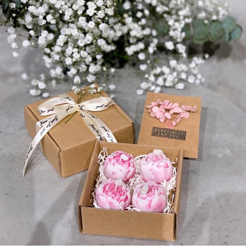 [SET QUÀ TẶNG] NẾN THƠM HÌNH HOA