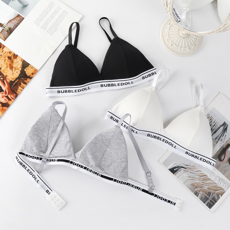 Áo Ngực Cotton Thoáng Mát Viền Chữ Cá Tính Cho Nàng SUNBRA 3009