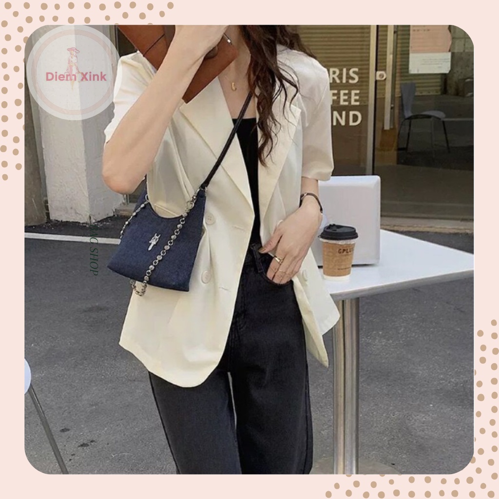 Túi Đeo Chéo Mini Phong Cách Vintage TÚi Xách Nữ Vải Bò Đẹp Phong Cách Thời Trang Hàn Quốc Giá Rẻ Quà Tặng Đi Chơi Tết