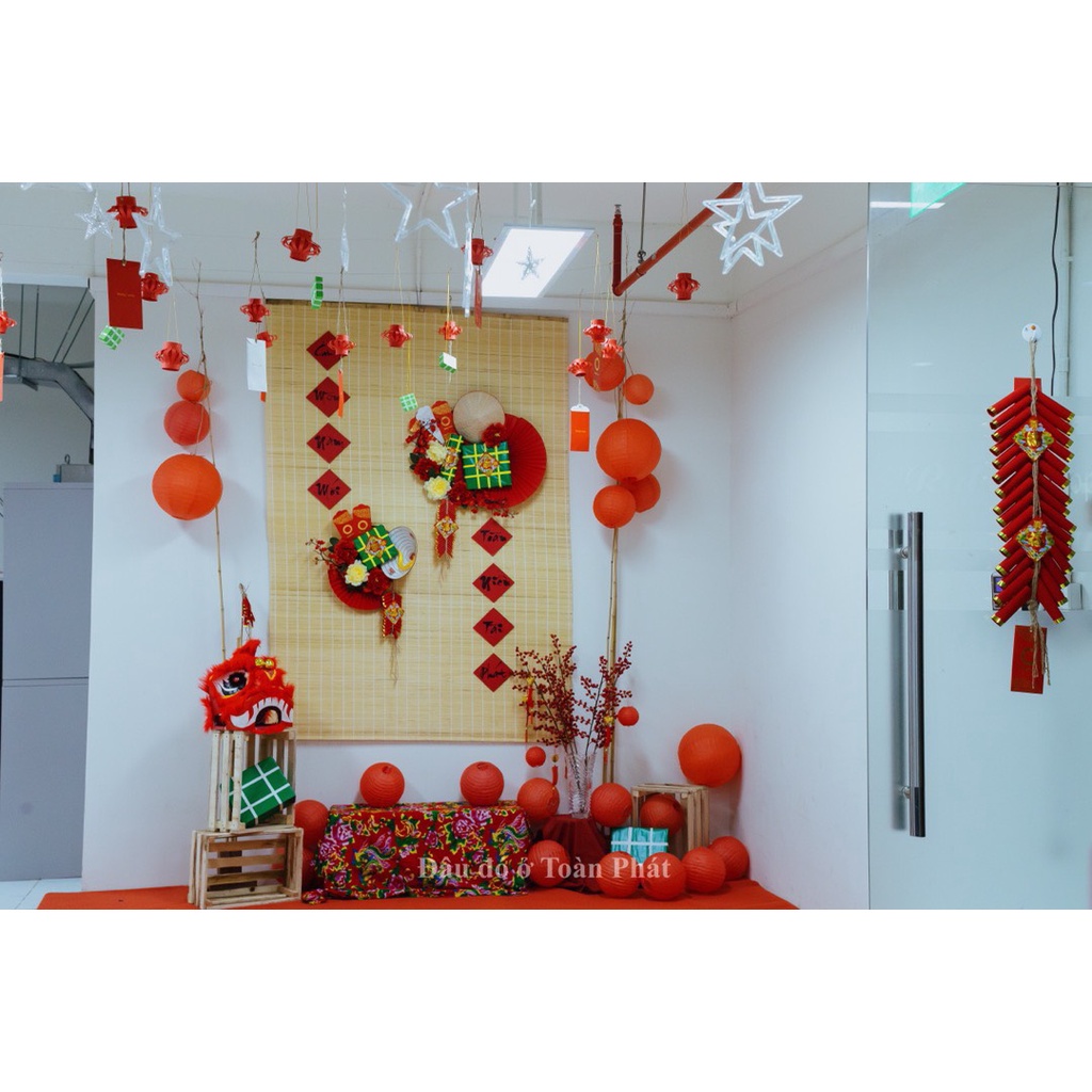 Mành trang trí Tết ,lễ hội ,làm decor ,chụp hình giá rẻ màu tự nhiên