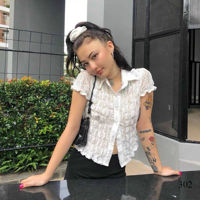 Áo croptop kiểu JOY BABE form ôm 🍈 thun xốp co giãn 4 chiều, gam màu pastel, áo crop top kieu tay ngắn CRON 302