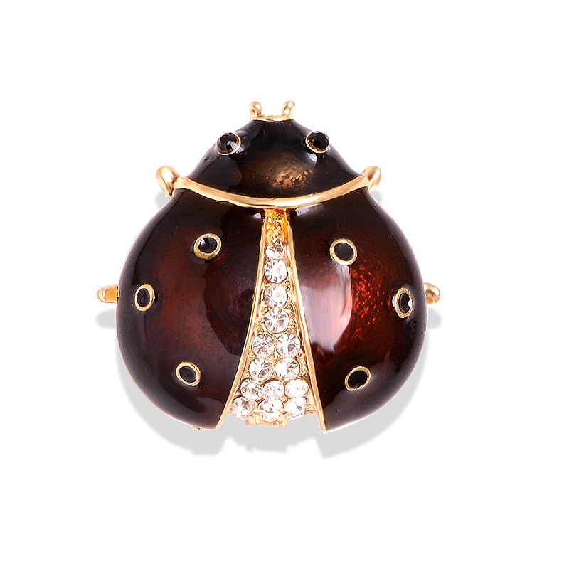 Ghim Cài Áo Hình Con Ong Đính Đá Ngọc Trai Dễ Thương