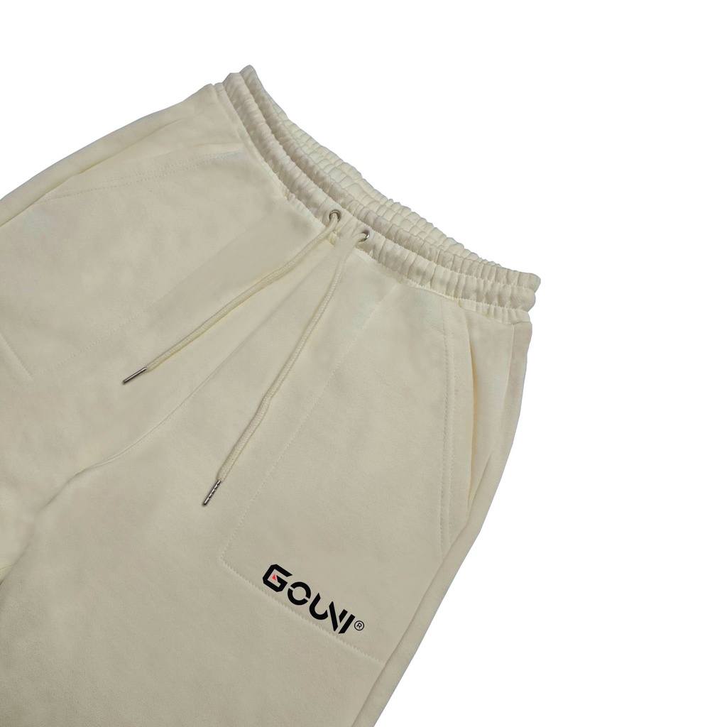 Quần Dài GOUNI Logo Basic/ Nỉ Chân Cua 100% Cotton