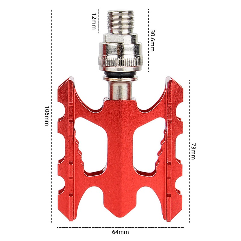 Bàn Đạp Bằng Hợp Kim Nhôm Màu Đen Chuyên Dụng Cho Xe Đạp