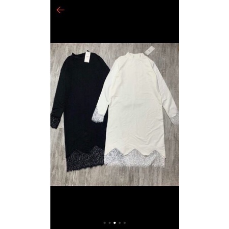 Đầm dạo phố phối ren new