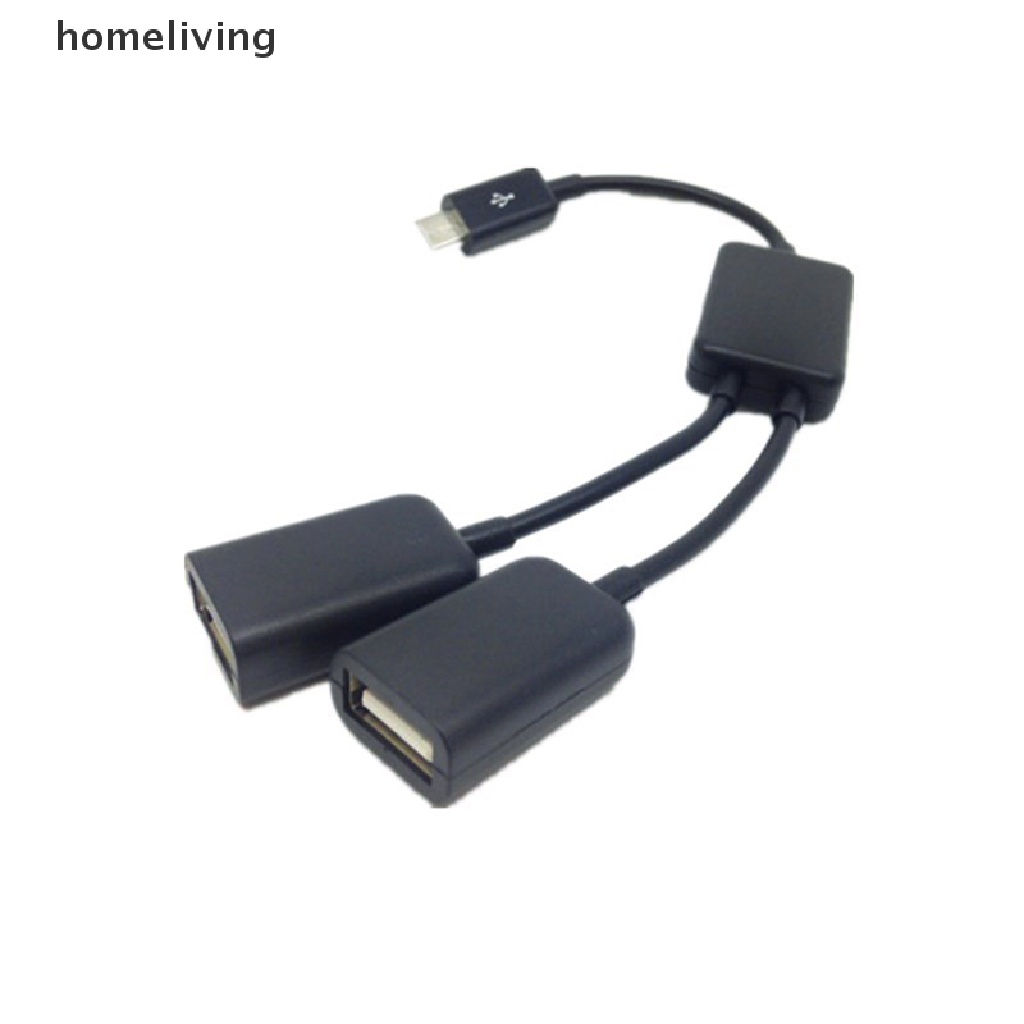 Dây Cáp Chuyển Đổi Hai Cổng Micro USB OTG Cho Máy Tính Bảng / PC / Điện Thoại Thông Minh