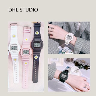 Đồng hồ điện tử unisex thể thao. mặt chữ nhật cá tính D40