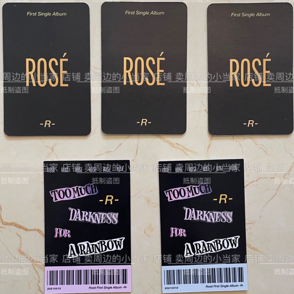 Bộ Thẻ Hình blackpink rose solo Phong Cách Cùng Một Phong Cách Park Chae Young Card Olioi Hold Face Thịnh Hành Hoa Hồng