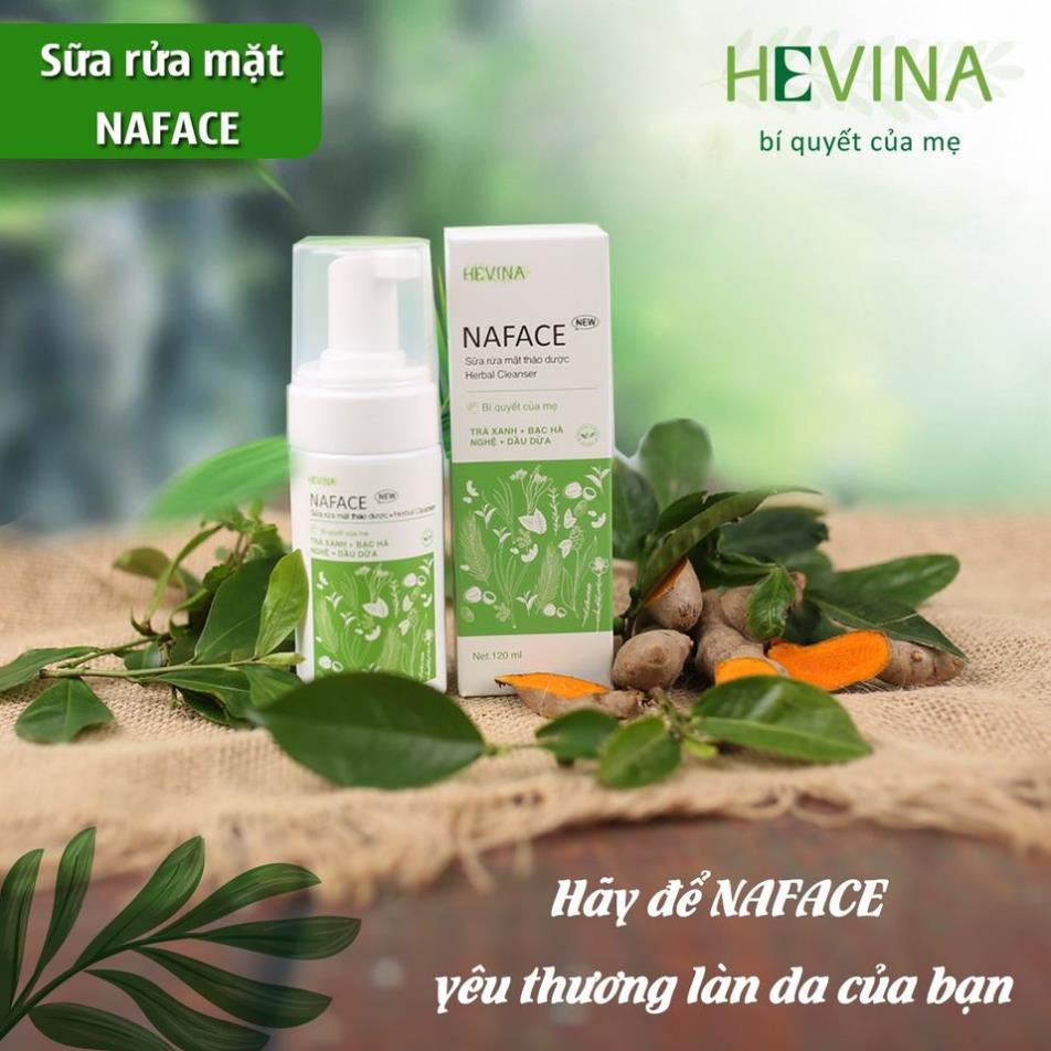 Sữa Rửa Mặt Trà Xanh, Bạc Hà Naface Làm Dịu Ngăn Ngừa Vi Khuẩn Trên Da Chai 120ml