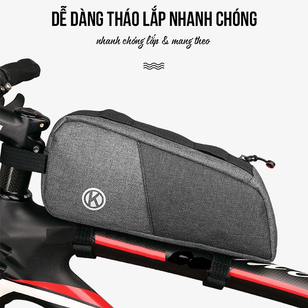 Túi Treo Xe Đạp Thể Thao Địa Hình Chống Nước Size Lớn 26cm - Chính hãng dododios