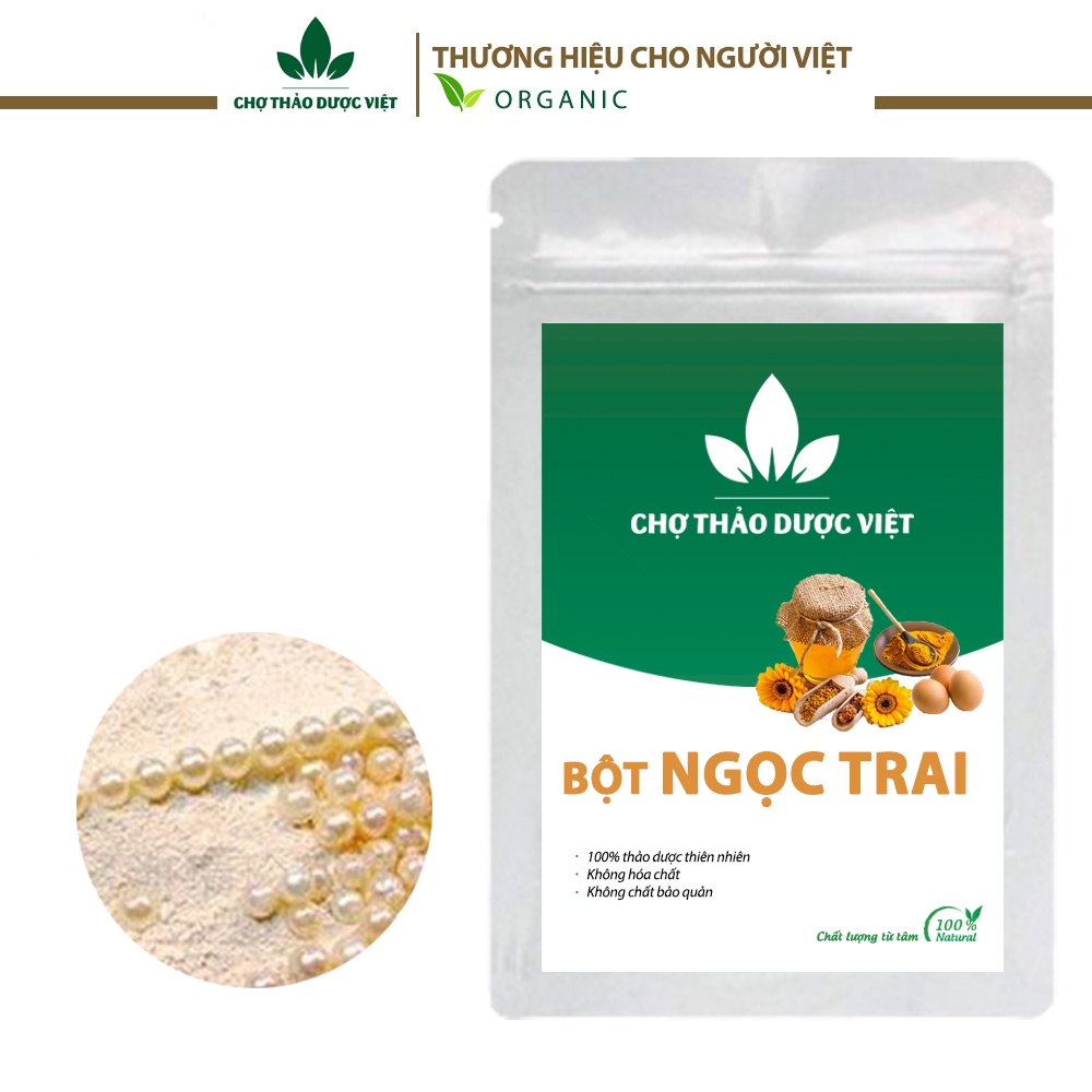 Bột ngọc trai hữu cơ 1kg (Bột làm đẹp, mặt nạ dưỡng nhan tự nhiên) - Chợ Thảo Dược Việt